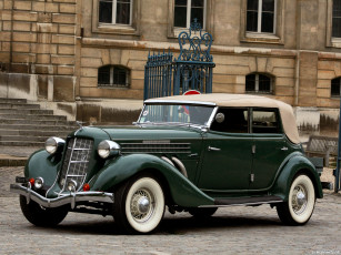обоя 1935 auburn 851 supercharged phaeton, автомобили, auburn, supercharged, phaeton, ретро, зеленый