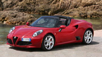 Картинка автомобили alfa+romeo 4c alfa romeo 960 spider красный 2015г