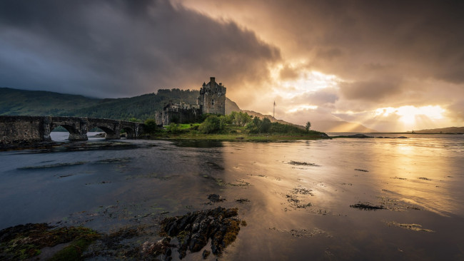 Обои картинки фото eilean donan castle, города, замок эйлен-донан , шотландия, eilean, donan, castle