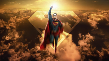 обоя 3д, 3д графика, мультфильмы,  кино,  видео игры, superman