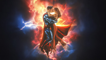 обоя 3д, 3д графика, мультфильмы,  кино,  видео игры, superman