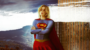 обоя 3д, 3д графика, мультфильмы,  кино,  видео игры, supergirl