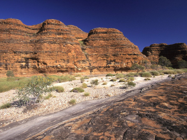 Обои картинки фото purnululu, national, park, австралия, природа, горы, деревья