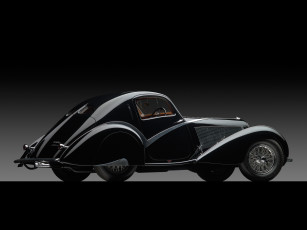 Картинка автомобили классика темный 1936г figoni -falaschi coupe court competition 135 delahaye
