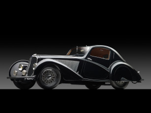 Картинка автомобили классика темный figoni -falaschi 1936г court coupe delahaye competition 135