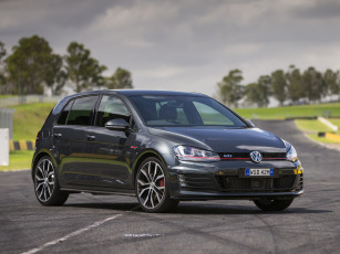 Картинка автомобили volkswagen 2014г golf gti typ 5g performance au-spec 5-door темный