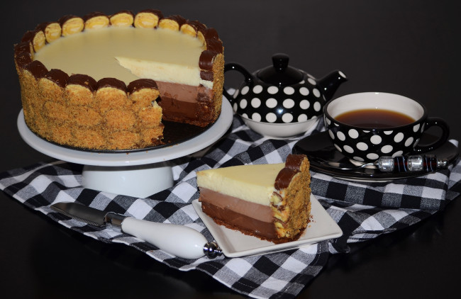 Обои картинки фото еда, торты, десерт, чай