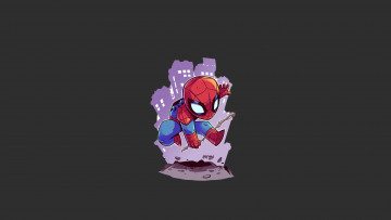 Картинка рисованное минимализм yuusha spider spider-man parker boy peter marvel comics hero man spiderman
