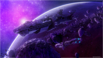 Картинка 3д+графика космические+корабли +звездолеты+ spaceships +starships вселенная полет космический корабль галактика