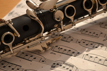 Картинка музыка -музыкальные+инструменты ноты кларнет