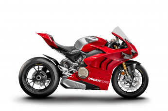Картинка ducati+panigale+v4 мотоциклы ducati panigale v4 байк мотоцикл красный
