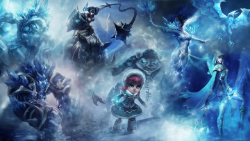 Картинка видео+игры league+of+legends персонажи снег лед девочка