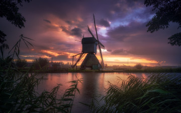 Картинка разное мельницы нидерланды