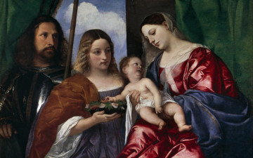 Картинка рисованное живопись мадонна с младенцем