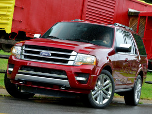 Картинка автомобили ford expedition 2015г красный platinum