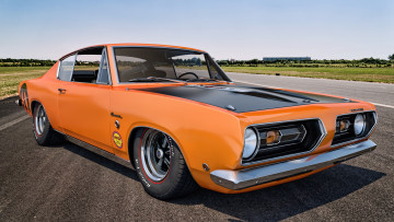 обоя автомобили, 3д, 1968г, plymouth, barracuda