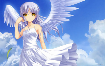 Картинка аниме angel+beats фон взгляд девушка