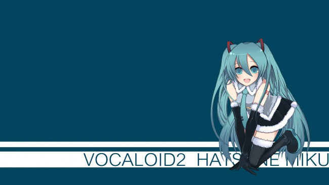 Обои картинки фото аниме, vocaloid, фон, взгляд, девушка