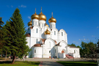 обоя Ярославль, города, - православные церкви,  монастыри, успенский, собор
