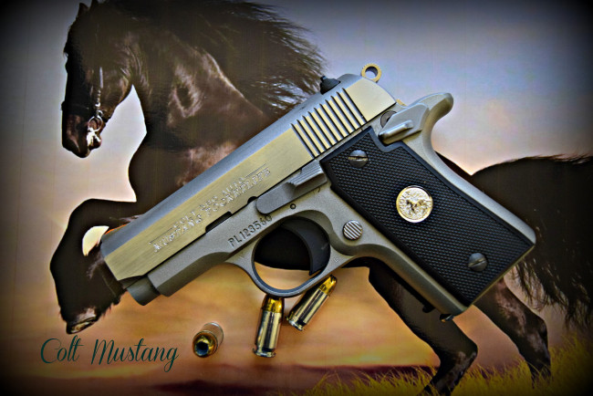 Обои картинки фото colt mustang 380, оружие, пистолеты, ствол