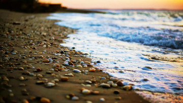Картинка природа побережье песок камни берег море