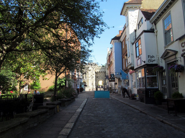 Обои картинки фото cobbled streets, windsor, berkshire, uk, города, - улицы,  площади,  набережные, cobbled, streets