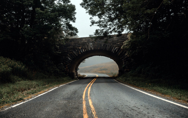 Обои картинки фото природа, дороги, арка, шоссе