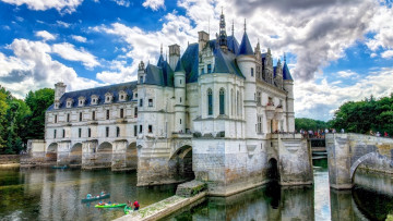 Картинка chateau+de+chenonceau города замок+шенонсо+ франция chateau de chenonceau
