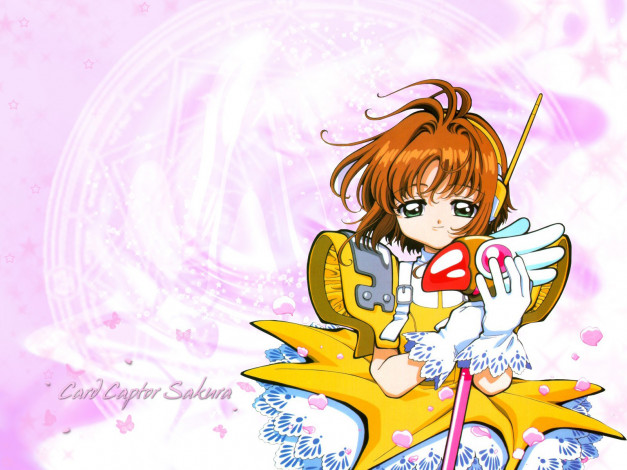 Обои картинки фото аниме, card, captor, sakura