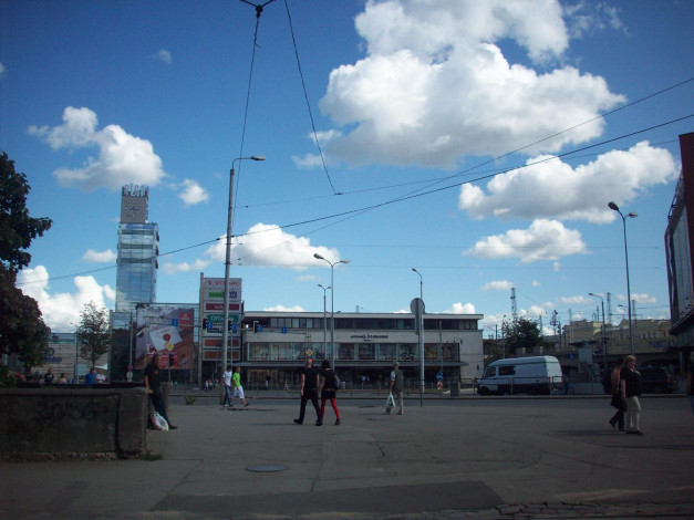 Обои картинки фото рига, привокзальная, площадь, города, латвия