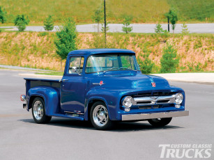 Картинка 1956 ford f100 автомобили custom pick up