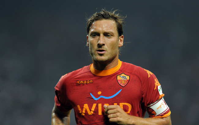 Обои картинки фото спорт, футбол, totti, тотти, italy, итальянец, roma