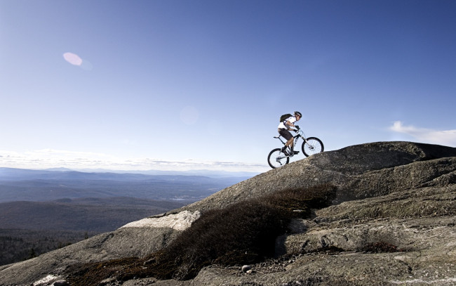 Обои картинки фото спорт, велоспорт, велосипед, горы, кросс-кантри