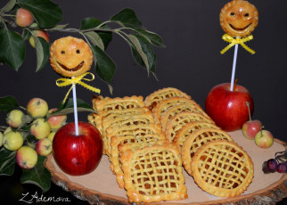 Картинка еда пирожные +кексы +печенье печенье яблоки
