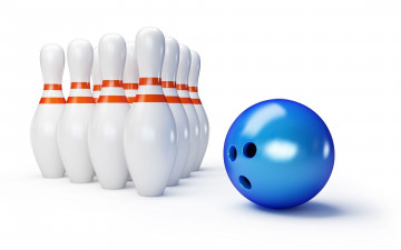 обоя спорт, 3d, рисованные, bowling