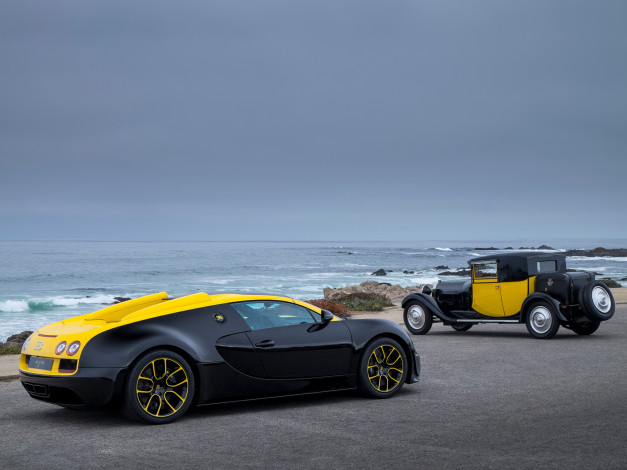Обои картинки фото автомобили, bugatti, море