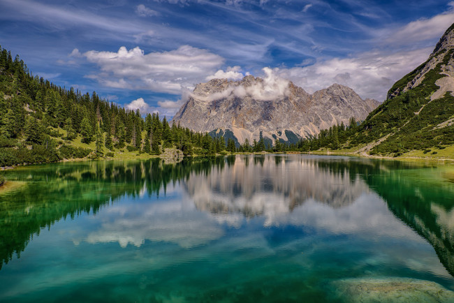 Обои картинки фото tyrol,  austria, природа, реки, озера, озеро, горы, отражение, альпы, alps, австрия, тироль, austria