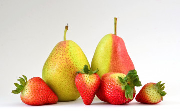 Картинка еда фрукты +ягоды клубника плоды груши