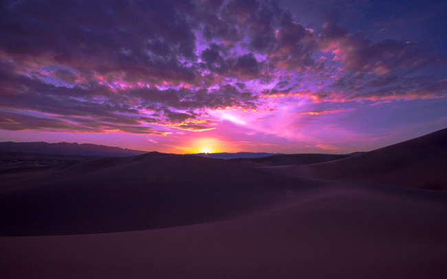 Обои картинки фото природа, восходы, закаты, дюны, пески, рассвет, пустыня