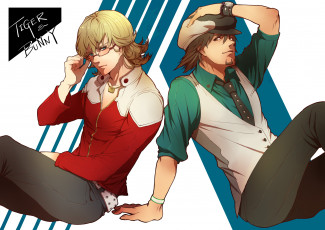 обоя аниме, tiger and bunny, tiger, and, bunny