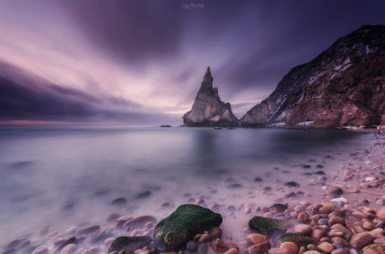 Картинка природа побережье скалы море камни