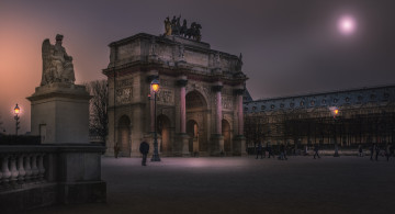 Картинка paris +near+louvre города париж+ франция арка