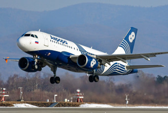 обоя авиация, пассажирские самолёты, самолет, airbus, a319, авиакомпания, аврора