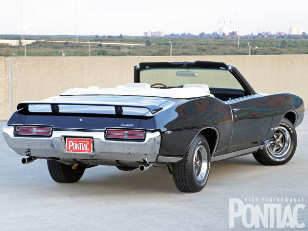 Обои картинки фото 1969, pontiac, gto convertible, автомобили