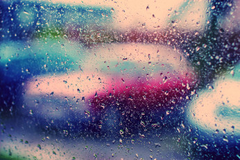 Картинка разное капли брызги всплески цвета яркие дождь стекло