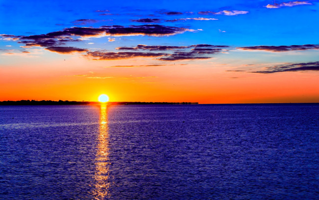 Обои картинки фото sunset, природа, восходы, закаты, море, закат