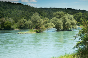 Картинка германия бавария природа реки озера река лес