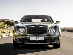 обоя автомобили, bentley, 2014г, speed, mulsanne, темный