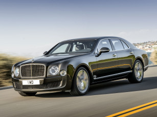 обоя автомобили, bentley, mulsanne, speed, 2014г, темный