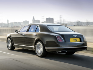 обоя автомобили, bentley, speed, 2014г, темный, mulsanne